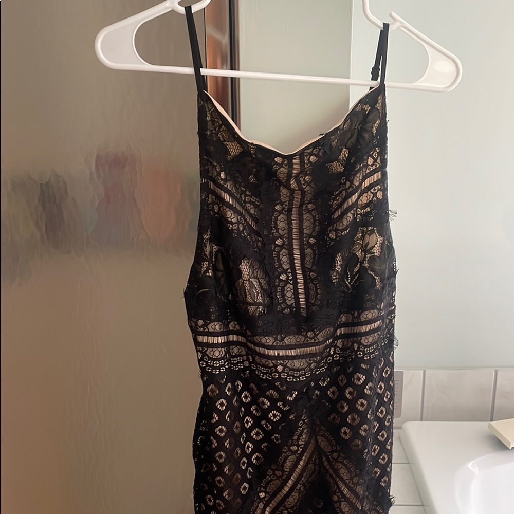Elegant Black Lace Dress